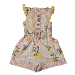 Matilda Jane Floral 2T Romper with Ruffle Sleeves